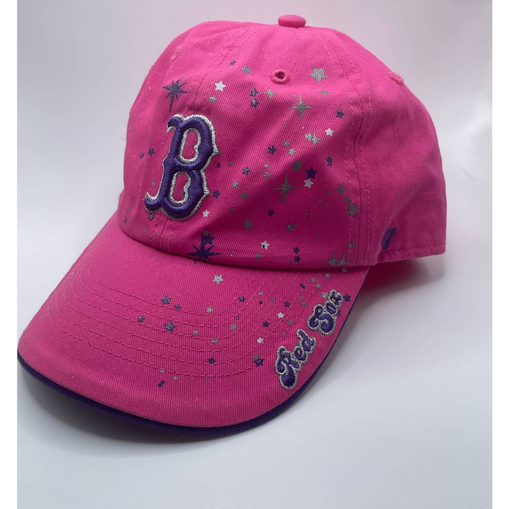 47 Brand Boston Red Sox Pink Glitter Hat Strapback Women’s Baseball Cap